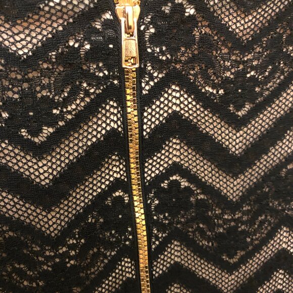 NWT JAX dress - Size 4 - black lace details with attached nude lining - Picture 5 of 8